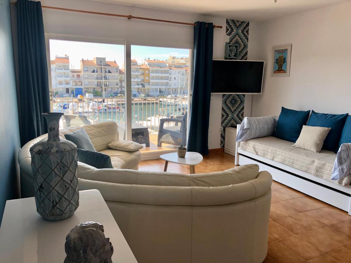 Appartement 80 M2,Port Rhodes D-2 Chambres, Terrasse Panoramique, Vue Sur Le Canal Principal D'Ampuriabrava Exterior foto