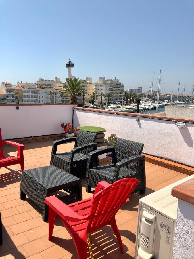 Appartement 80 M2,Port Rhodes D-2 Chambres, Terrasse Panoramique, Vue Sur Le Canal Principal D'Ampuriabrava Exterior foto