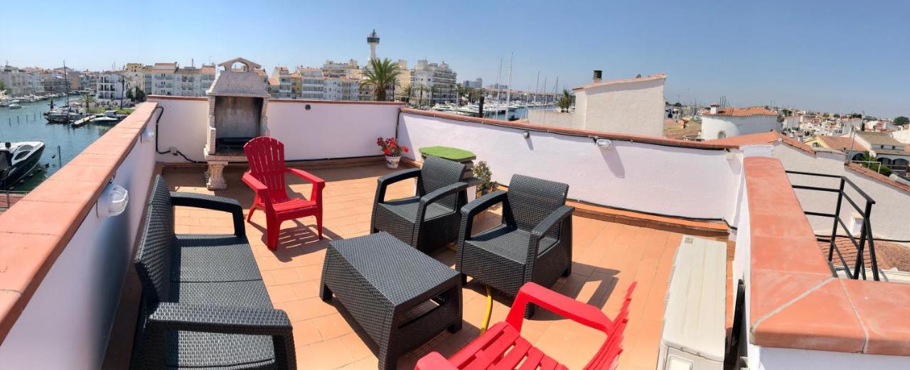Appartement 80 M2,Port Rhodes D-2 Chambres, Terrasse Panoramique, Vue Sur Le Canal Principal D'Ampuriabrava Exterior foto