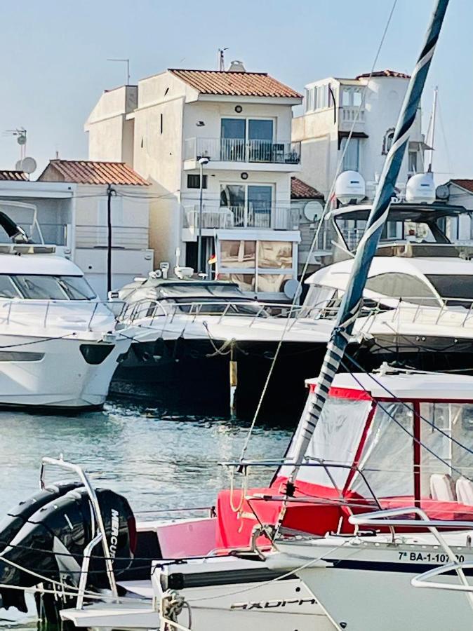 Appartement 80 M2,Port Rhodes D-2 Chambres, Terrasse Panoramique, Vue Sur Le Canal Principal D'Ampuriabrava Exterior foto
